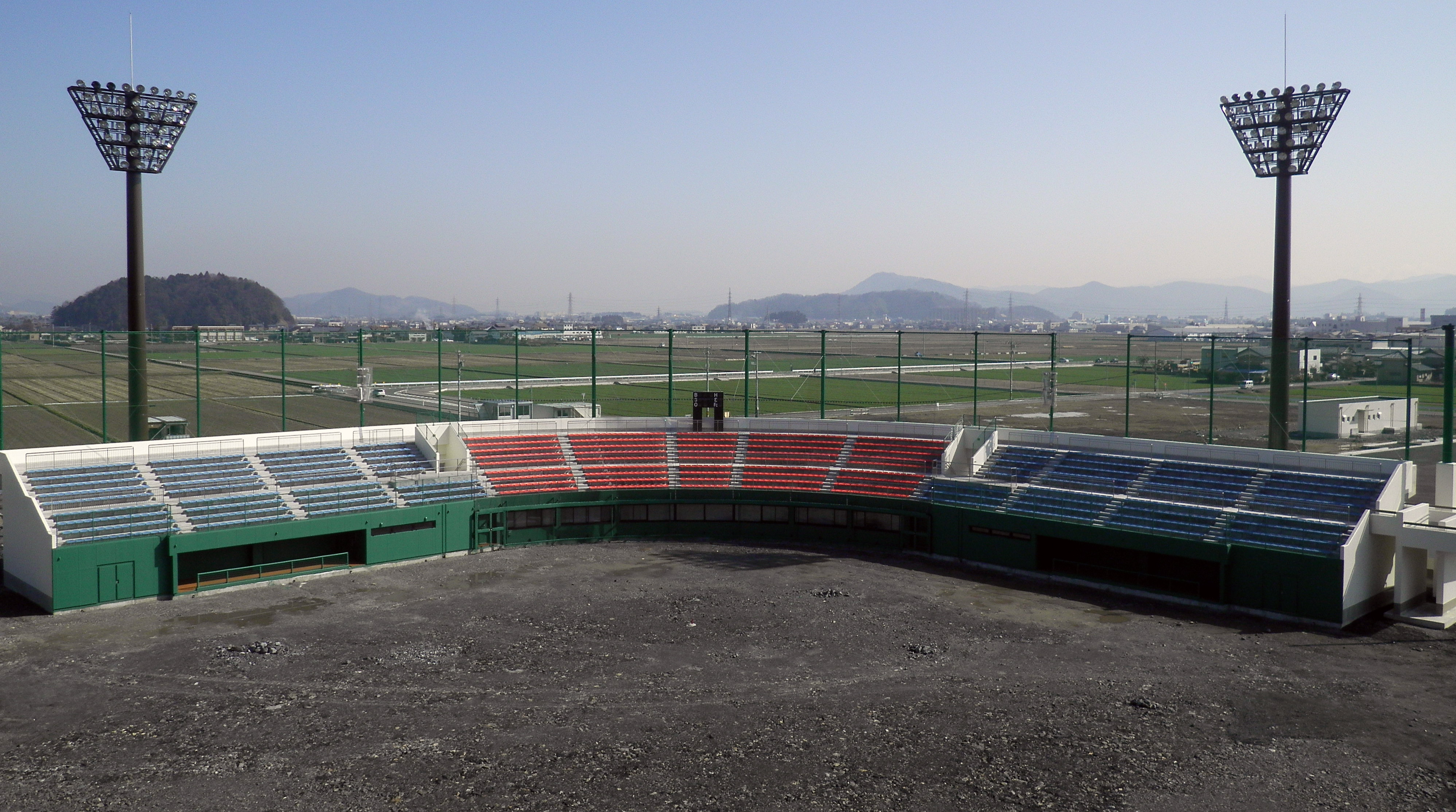 丹南地域総合公園 野球場内野スタンド等建築工事イメージ