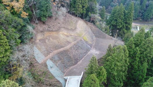 吉野瀬川ダム建設工事(付替林道)補5-1工事イメージ