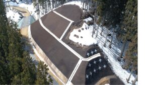 足羽川ダム付替町道広瀬千代谷線3号橋A2橋台工事イメージ
